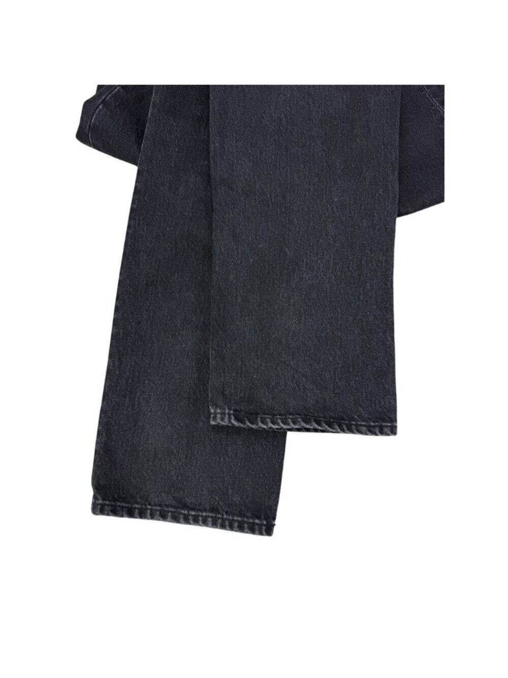 DENIM FORUM Aritzia The Joni High Rise Loose 32L Size 25 Black Eyeliner - Picture 8 of 8